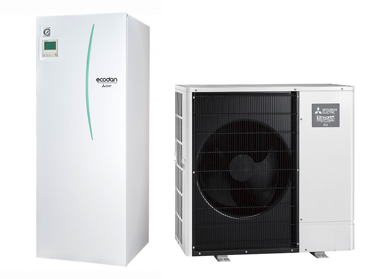 MITSUBISHI-ELECTRIC-GAISS-UDENS-SILTUMSUKNIS-ZUBADAN-INVERTER-EHST20D-YM9D-PUD-SHWM120YAA-12kW-200l-tvertne
